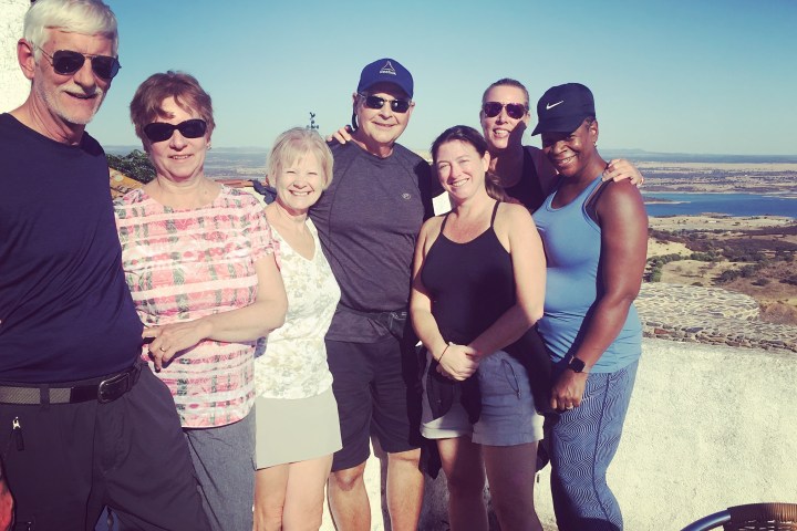 a group of people posing for the camera