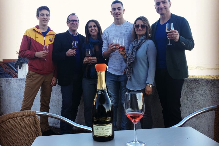 a group of people posing for the camera